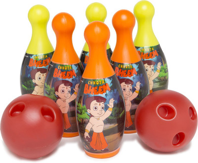 

Chhota Bheem Bowling 6 pin PVC(Multicolor)