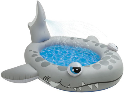

Kiditos Inflatable Sandy Shark Spray Pool(Multicolor)