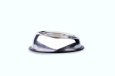 

Pets Empire Stainless Steel High Back Heavy Dog Bowl Rubber Base Skid Proof For Dog or Cat 1 Piece Size-Medium Round Stainless Steel Pet Bowl(900 ml Silver)