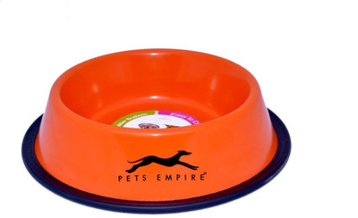 

Pets Empire Blue Color Pet Bowl 700ml Round Stainless Steel Pet Bowl(700 ml Multicolor)