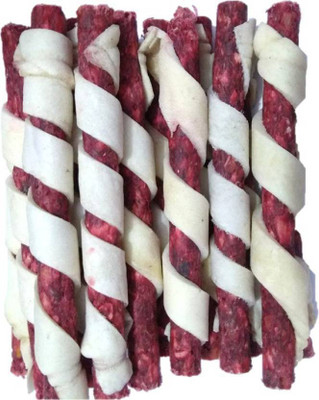

Delicacy Pet Food & Supplies Spiral Munchy Mutton Red 900g Chicken Dog Chew(900 g, Pack of 1)