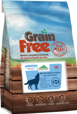 

Goodness Grain free 80/20 Multi-Fish with 80% Salmon, Fish 2 kg Dry Dog Food