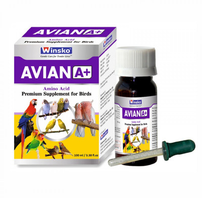 

Winsko AVIAN [A+] 100ml (3.38 fl.oz) | Amino Acid - Premium Supplement For Birds | Pet Health Supplements(100 ml)