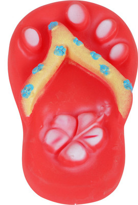 

SRI High Quality Cute Colorful Rubber Slipper Squeak Toy For Puppies - Red Rubber Rubber Toy For Dog