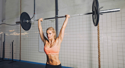 

Sports Weightlifting Woman Blonde Wall Poster Paper Print(12 inch X 18 inch, Rolled)