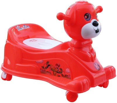 

Gtoons Ride on car and Baby Potty seat, Potty Trainer Cum Rider With Wheels And Music Potty Box(Red)