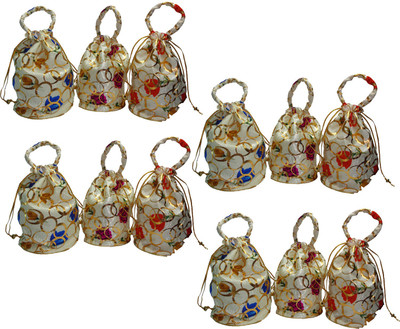 

RK Brands Designer Potli (Set of 12 Pc) Potli(Multicolor)