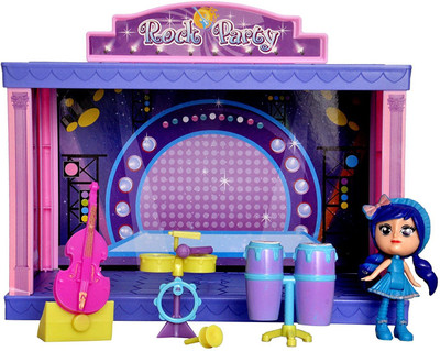 Toyshine DIY Rock Party Doll House Toy, Role Play House(Multicolor)