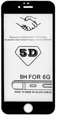 GADGETSMORE Edge To Edge Tempered Glass for Apple iPhone 6, Apple iPhone 6s(Pack of 1)