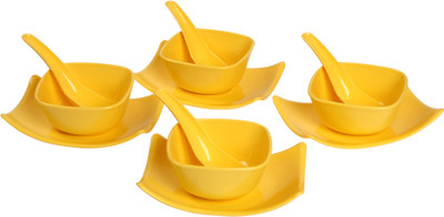 

Richcraft Souper Square Soup Set 12 Pcs (Yellow) Microfibre Bowl Set(Yellow, Pack of 12)