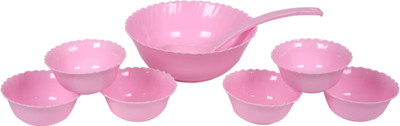 

Richcraft Plastic Bowl Set(Pink)