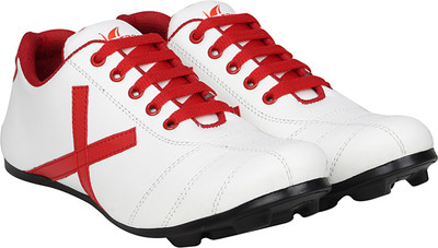 

Kraasa Athletic Football Shoes For Men(White, Red