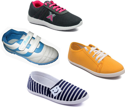

Asian Women's casual shoes combo pack of 4 Casuals For Women(Multicolor