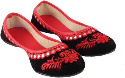 Pinkcity Collections Jutis For Women(Black, Red