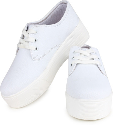 

Krafter Canvas Shoes For Women(White, White;m