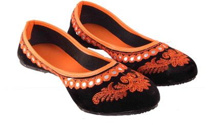 

Pinkcity Collections Jutis For Women(Black, Orange