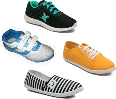 

Asian Women's casual shoes combo pack of 4 Casuals For Women(Multicolor