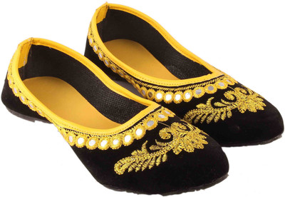 

Pinkcity Collections Jutis For Women(Black, Yellow