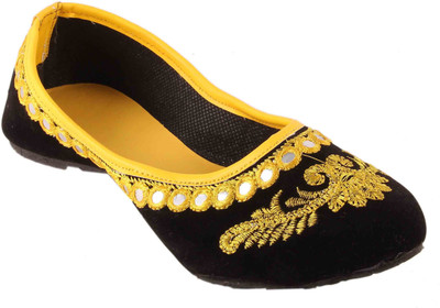 

Shopping World Jutis For Women(Black, Yellow