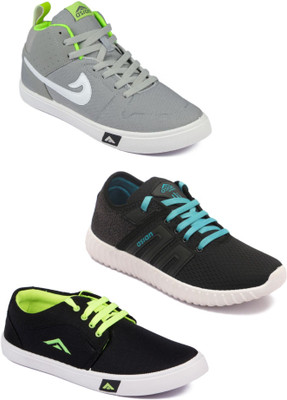 

Asian men's casual & sports shoes combo pack of 3 Casuals For Men(Multicolor