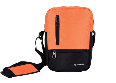 

VANWALK Boys & Girls Sports Orange Nylon Sling Bag