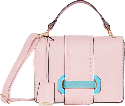 

Diana Korr Girls Casual Pink PU Sling Bag