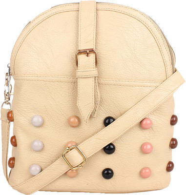 

Element Cart Women Casual Tan PU Sling Bag