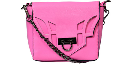 

SUGARCRUSH Women Evening/Party Pink Leatherette Sling Bag