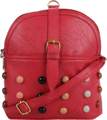 

Element Cart Women Casual Pink PU Sling Bag