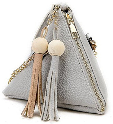 

Mei&ge Girls Evening/Party Grey PU Sling Bag
