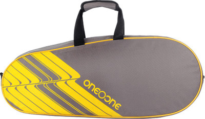 

One O One Lines Collection Single Yellow Racquet(Multicolor, Kit Bag, Grey;yellow