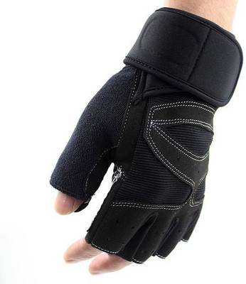 

Leosportz best bodybuilding gym sports weight lifting Gym & Fitness Gloves (Free Size, Black)