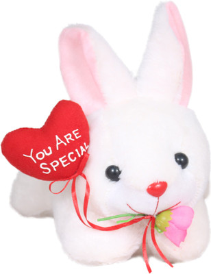 

Tickles Romantic Loving Rabbit with You are Special Balloon Special Valentine Day gift - 26 cm(White)
