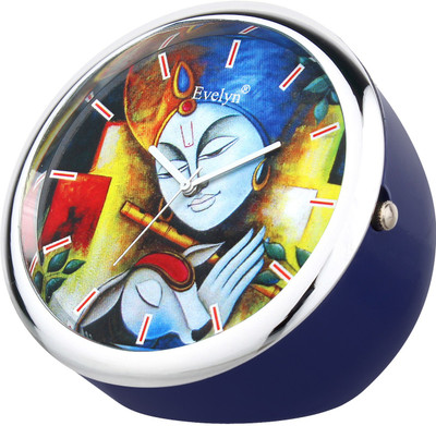 Evelyn Analog Blue Clock