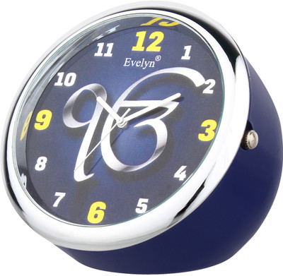 Evelyn Analog Blue Clock