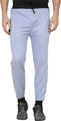 Swaggy Solid Men Grey Track Pants
