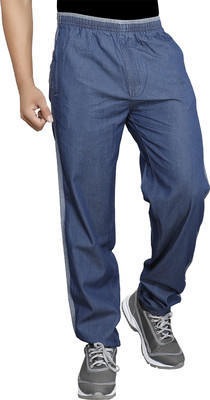 SAPPER Solid Men Blue Track Pants