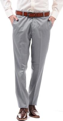 ARROW Slim Fit Men Grey Trousers ARROW Slim Fit Men Grey Trousers