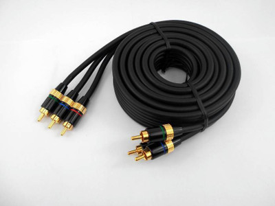 

XBOLT TV-out Cable 3 RCA To 3 RCA Cord - 12 feet(Black, For TV, 3.65)