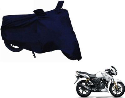 MOCKHE Two Wheeler Cover for TVS(Apache RTR 180, Blue)