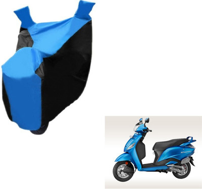 MOCKHE Two Wheeler Cover for Hero(Maestro, Black, Blue)