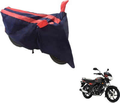 MOCKHE Two Wheeler Cover for Bajaj(Discover, Black, Orange)