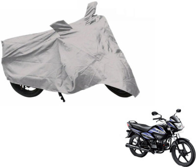 MOCKHE Two Wheeler Cover for Hero(Splendor NXG, Silver)