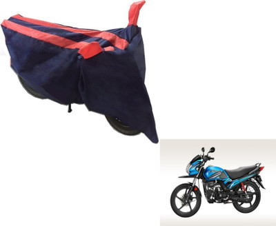 MOCKHE Two Wheeler Cover for Hero(Passion Pro TR, Black, Orange)