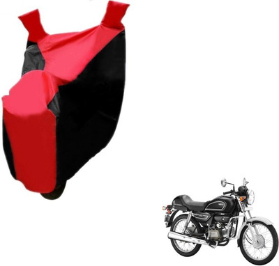 MOCKHE Two Wheeler Cover for Hero(Splendor Pro Classic, Black, Red)