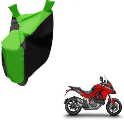 Flipkart SmartBuy Two Wheeler Cover for Honda(Black, Green)