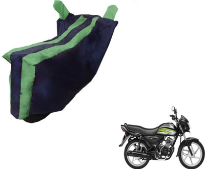 MOCKHE Two Wheeler Cover for Honda(CD 110 Dream, Black, Green)