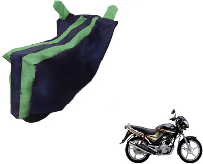 MOCKHE Two Wheeler Cover for Yamaha(Libero, Black, Green)