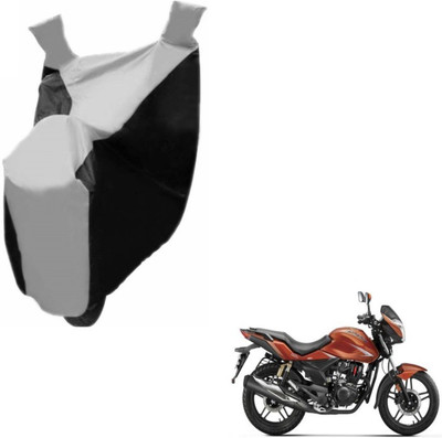 MOCKHE Two Wheeler Cover for Hero(CBZ Extreme, Black, Silver)