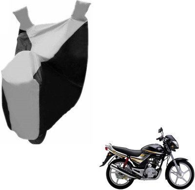 MOCKHE Two Wheeler Cover for Yamaha(Libero, Black, Silver)